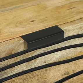 vidaXL Παραδοσιακά Πλευρικά Έπιπλα 2 pcs Καφέ 60 x 33.5 x 75 εκ.