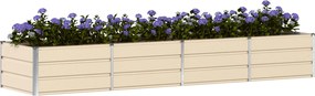 vidaXL Γλάστρα Ελεφαντόδοντο 320 x 80 x 45 cm Ατσάλι