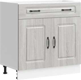 vidaXL ντουλάπι βάσης κουζίνας Kalmar Γκρι sonoma Επεξεργασμένο Ξύλο