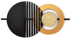 Διακοσμητικό Τοίχου ArteLibre Γεωμετρικά Σχήματα Μέταλλο 96x50x4cm