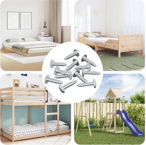 vidaXL Βίδα 12 pcs Ασημί M4 x 16 χιλ Ατσάλι