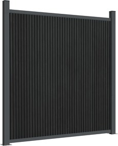 vidaXL Πάνελ Περίφραξης Γκρι 872 x 186 εκ. από WPC