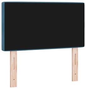 vidaXL LED κεφαλάρι με φώτα λωρίδας LED Σκούρο Μπλε 80 cm Πολυεστέρας