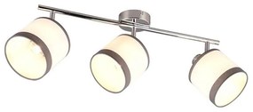 Φωτιστικό Οροφής - Spot Davos R81553006 3xE14 58x23x12cm White-Chrome RL Lighting