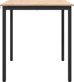 vidaXL Τραπεζαρία Φυσικό 70 x 70 x 75 cm Στερεά ξυλεία πεύκου