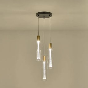 Φωτιστικό Οροφής Τρίφωτο LED Eurolamp Vial 144-15102