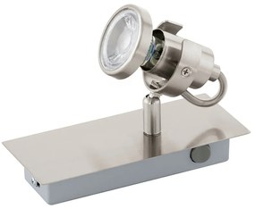 Σποτ TUKON 3 Satin Nickel L165,B70 GU10-LED 1X3,3W