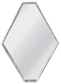 Καθρέπτης Τοίχου Μεταλλικός Ασημί Art Et Lumiere 44,5x7,5x60,5εκ. 29905