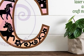 Intra απο ξύλο plywood 3mm-4mm πάχος – Μονόκεροι Γράμμα τοίχου Γ Δίασταση  40x30 cm INTRAFABR-118388987