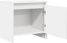 vidaXL Κομοδίνα 2 Τεμ. Λευκά 45x34x44,5 εκ. από Επεξεργασμένο Ξύλο