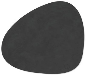 Σουπλά Dinner Mat Curve  Nupo / Ανακ.Δέρμα Μαύρο 37x44 cm LIND DNA