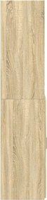 vidaXL Ντουλάπι Sonoma Δρυς 80x42,5x185 εκ. από Επεξεργασμένο Ξύλο