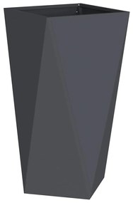 vidaXL Γλάστρα Ανθρακί 40 x 40 x 75 cm Ατσάλι