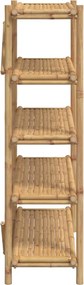 vidaXL Ραφιέρα 5 Επιπέδων 100 x 40 x 150 εκ. από Μπαμπού
