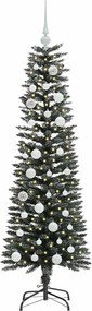 vidaXL Τεχνητό Χριστουγεννιάτικο Δέντρο με 150 LED Πράσινο 150 cm