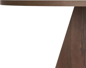 Τραπέζι Virela Megapap χρώμα καρυδί Ø120x75εκ.