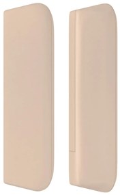 vidaXL Κεφαλάρι με Πτερύγια Καπουτσίνο 147x16x78/88εκ. Συνθετικό Δέρμα