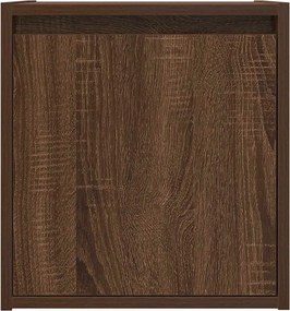 vidaXL Κομοδίνα Επιτοίχια 2 τεμ. Καφέ Δρυς 38x34x40 εκ.