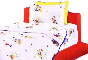 Κουβερλί Παιδικό 120-1 Interiors White-Blue Nima Μονό 160x240cm Πολυέστερ