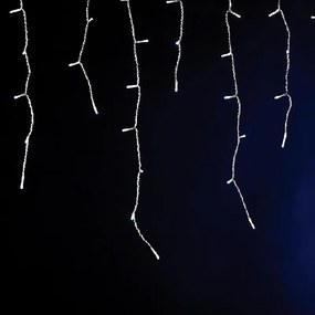 Χριστουγεννιάτικα Λαμπάκια 175 Led Βροχή 10.5μ Flash Θερμό &amp; Ψυχρό Λευκό Σταθερά Eurolamp 600-06154