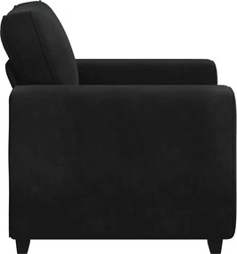vidaXL Πολυθρόνα Μαύρη Βελούδινη 100x77x82 εκ.