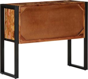 vidaXL Ντουλάπι κονσόλας Πολύχρωμο 90x35x75 εκ Μασίφ Ξύλο Ανακυκλωμένο