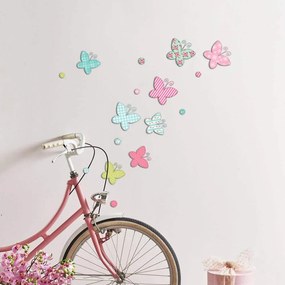 Butterfly αυτοκόλλητα 3 επιπέδων M - 14508 - 14508