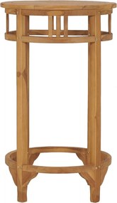 vidaXL Τραπέζι Μπαρ Ø 60 εκ. από Μασίφ Ξύλο Teak