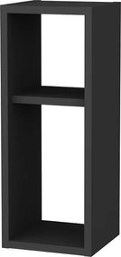 Κομοδίνο επιτοίχιο Sault Megapap χρώμα ανθρακί 23,2x22x59,6εκ.