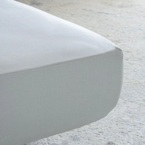 Σεντόνι Unicolors Με Λάστιχο Cloudy Gray Nima Single 100x232cm 100% Βαμβάκι