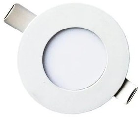 Σποτ φωτιστικό χωνευτό LED SLIM λευκό σατινέ Φ85 Ferrara 145-68600 Λευκό