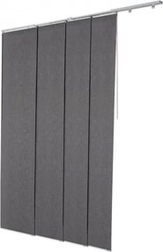 VEVOR Panel Track Blinds Extendable Track 116 cm to 218 cm W Trimmable Dark Gray