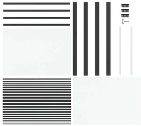 vidaXL Εσωτερική Πόρτα Μαύρο 102.5 x 201.5 cm
