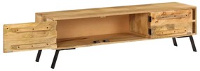 vidaXL Έπιπλο Τηλεόρασης 140 x 30 x 40 εκ. από Μασίφ Ξύλο Μάνγκο