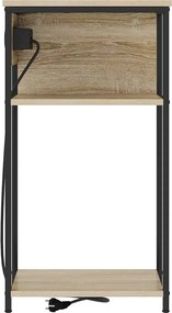 vidaXL Κομοδίνο Δρύς Sonoma 41 x 28 x 76 εκ. Επεξεργασμένο ξύλο