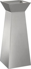 vidaXL Γλάστρα Πυλώνας 2 τμχ. Ασημί 40 x 40 x 100 cm