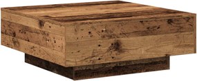 vidaXL Τραπεζάκι σαλονιού Παλιό Ξύλο 80 x 80 x 31 cm