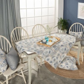 Καρέ Serrano Grey-Blue Teoran 90X90cm Cotton-Polyester