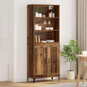 Highboard 2 pcs Παλαιό ξύλο Επεξεργασμένο ξύλο