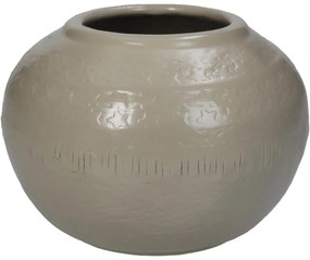 Βάζο ArteLibre Ιβουάρ Αλουμίνιο 14.5x14.5x11cm-05154959