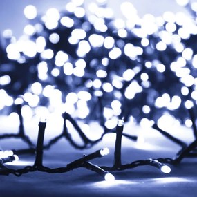 vidaXL Φωτάκια Compact με 400 LED Ψυχρό Λευκό 13 μ. από PVC