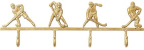 Κρεμάστρα Τοίχου Ice Hockey Χρυσή 48x4x15,5 εκ.  - Χρυσό