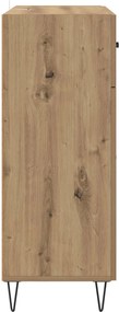 vidaXL Πλαϊνό γραφείο με συρτάρι Artisan Oak 69,5 x 34 x 90 εκ.