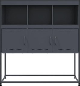 vidaXL Ντουλάπι Ανθρακί 100,5x39x107 εκ. από Ατσάλι