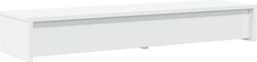 vidaXL Βάση Οθόνης με Συρτάρια Λευκή 100x27x15 εκ. από Τεχνητό Ξύλο