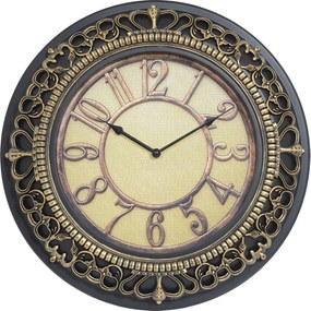 Ρολόι Τοίχου ArteLibre Χρυσό Πλαστικό Φ45.5cm-14740034