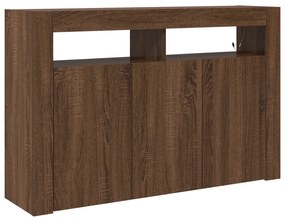 vidaXL Κονσόλα Καφέ Δρυός Επεξεργασμένο Ξύλο 116 x 30 x 75 εκ. Κονσόλα