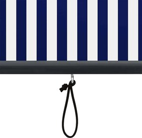 vidaXL Ρόλερ Μπλε και άσπρο 180 x 250 cm Ύφασμα και Αλουμίνιο