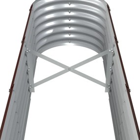 vidaXL Ζαρντινιέρα Καφέ 260x40x36 εκ. Γαλβανισμένος χάλυβας