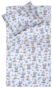 Σεντόνια Βρεφικά Κάρλι (Σετ 2τμχ) White-Beige Viopros Crib 80x100cm 100% Βαμβάκι